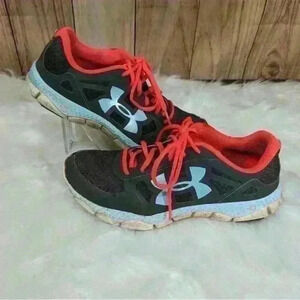 Under Armour Size 9 Micro G Engage Running Shoes Gray Blue Pink Womens